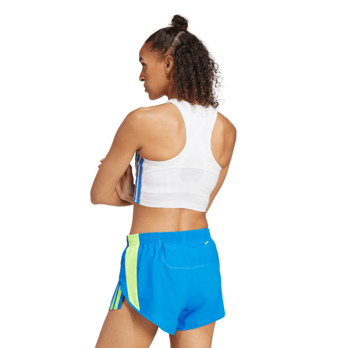 adidas Dame Singletter Adizero Crop Top Hvid