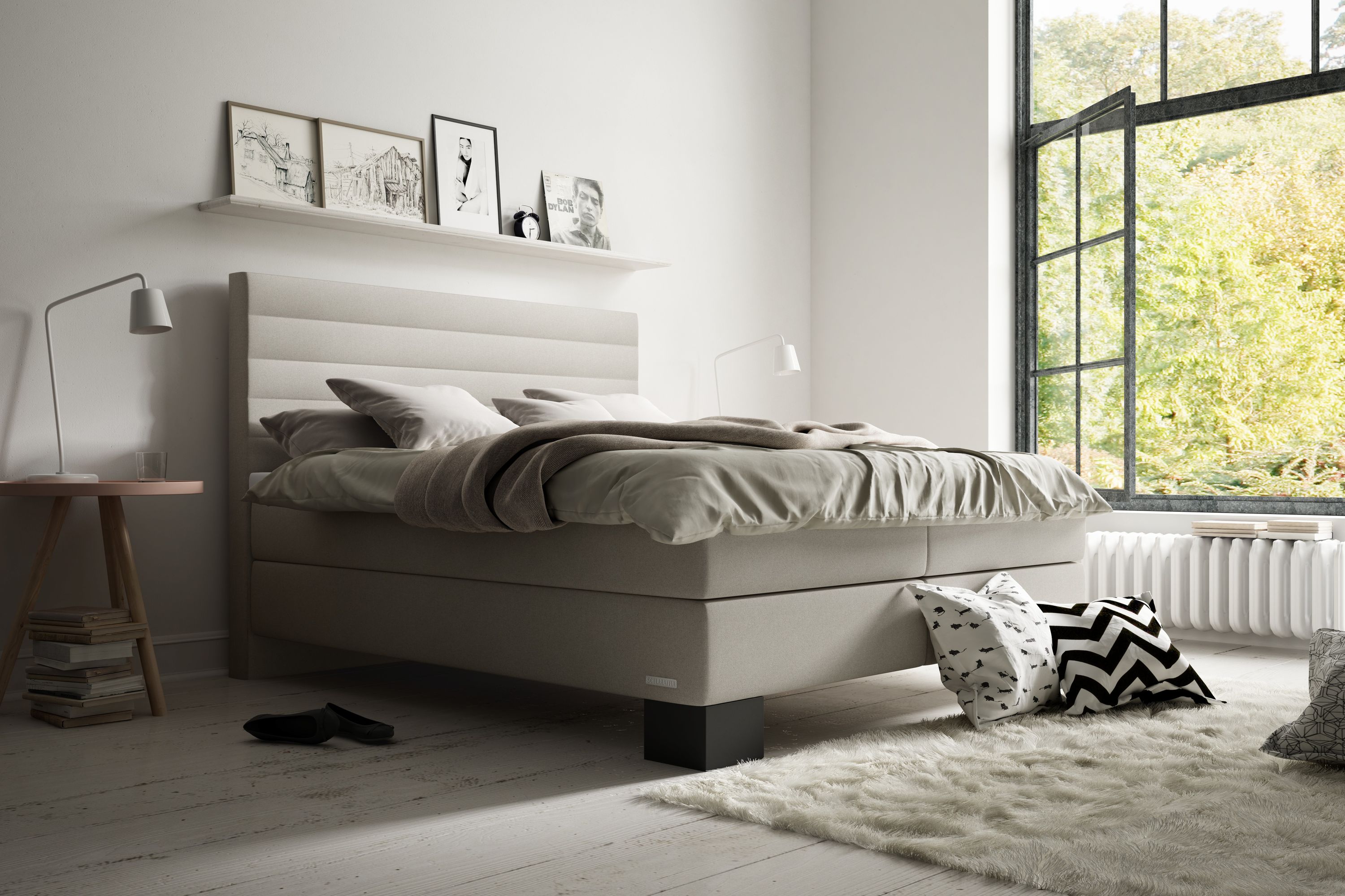 Boxspringbett SCHLARAFFIA LINEA 160 x 200 cm H2