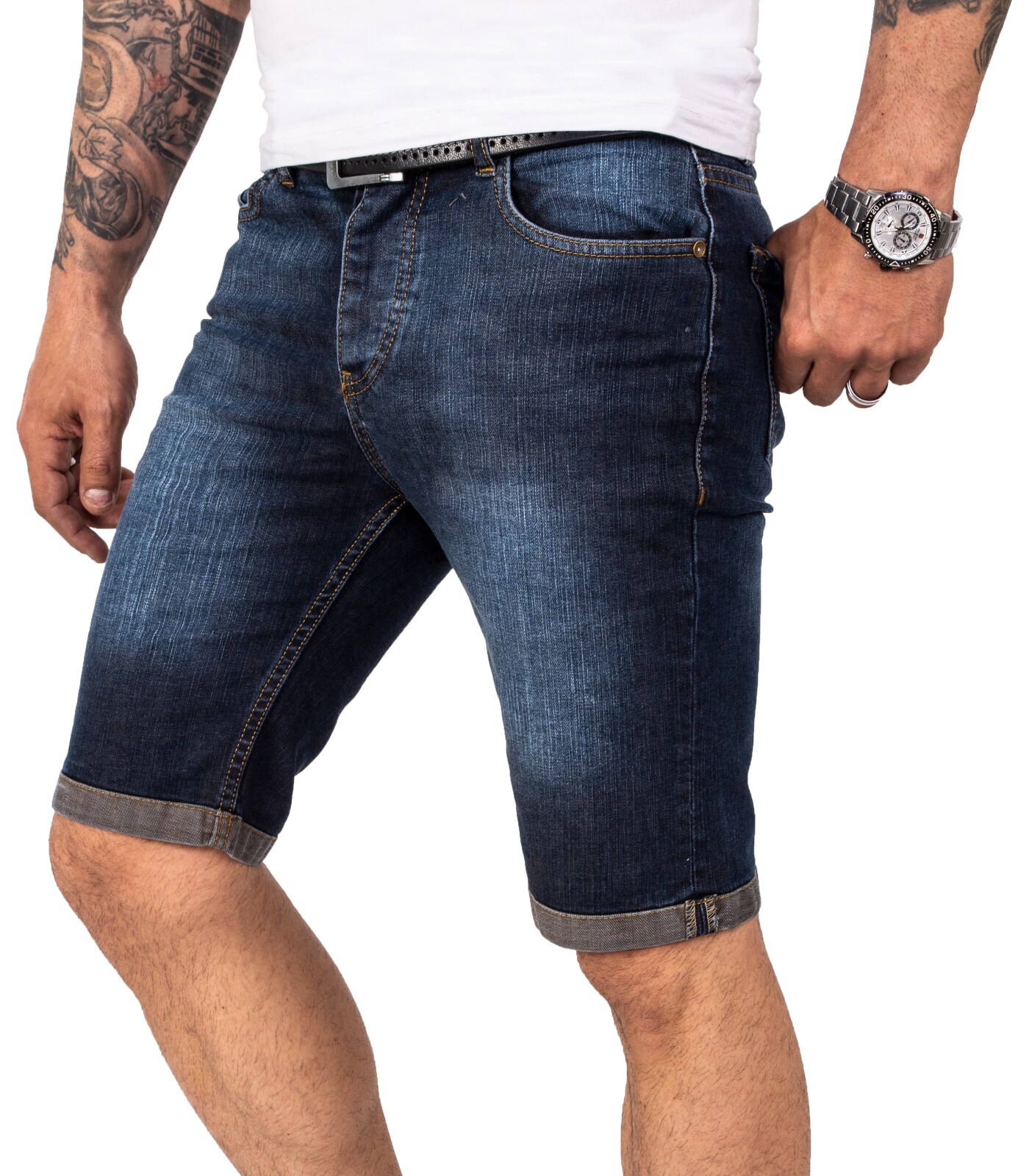 Rock Creek Shorts Jeansshorts Dunkelblau Regular Fit