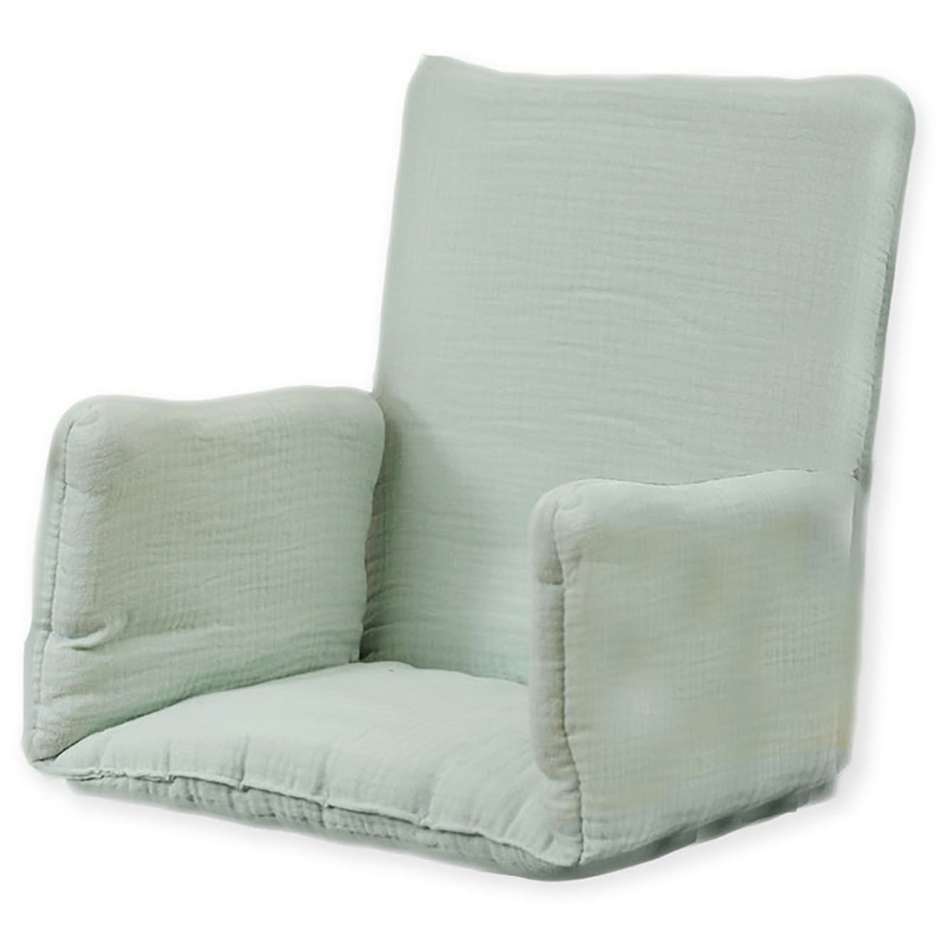 Papate Coussin de Chaise Haute en Coton Bio vert - 31x16x27 cm