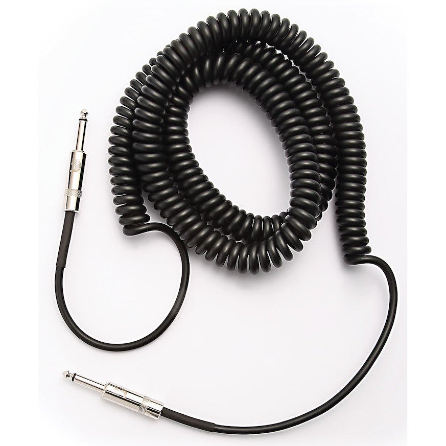 D'Addario PW-CDG-30BK Coiled instrumentkabel zwart 9 m (30 ft)