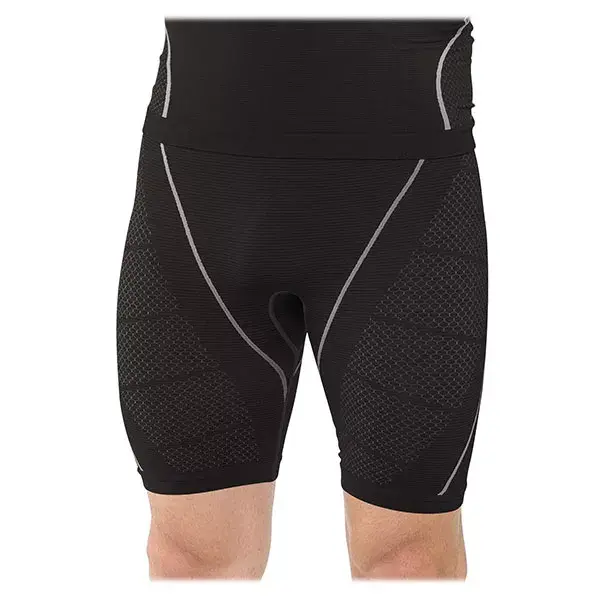 Calção de ciclismo de compressão preto masculino Cellutex para corrida, tamanho P/M
