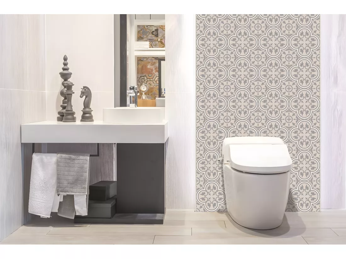 Panneaux muraux en vinyle, Planches en vinyle adhésives - 100x50 cm - Motif floristique