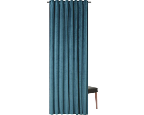 Gordijn met universele band, fluweelblauw, 140x280 cm