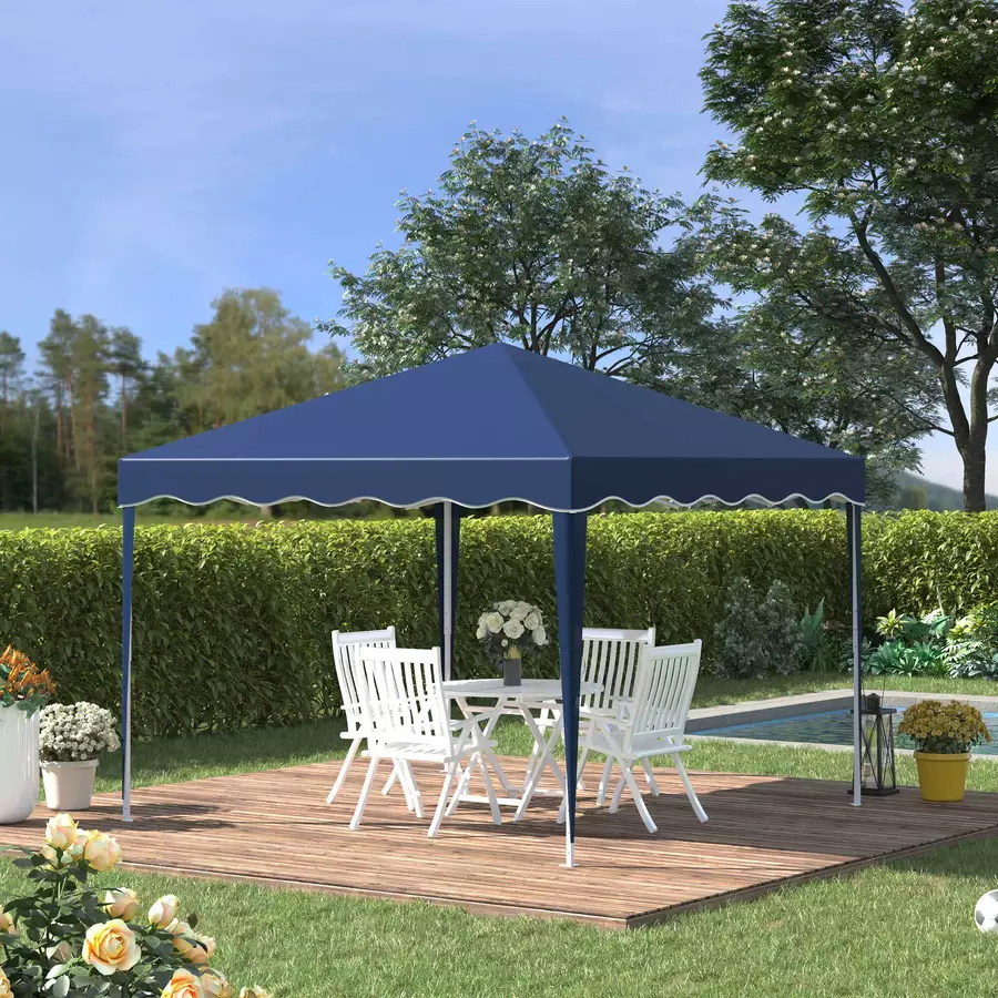 Outsunny Faltpavillon mit Tragetasche blau