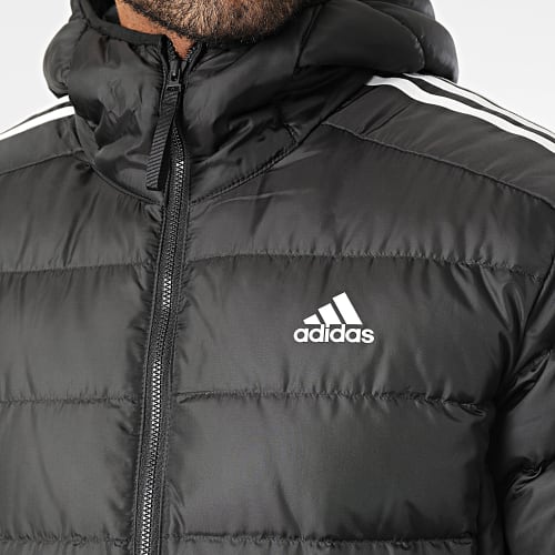 Doudoune Capuche Longue Essential 3 Stripes HZ8522 Noir