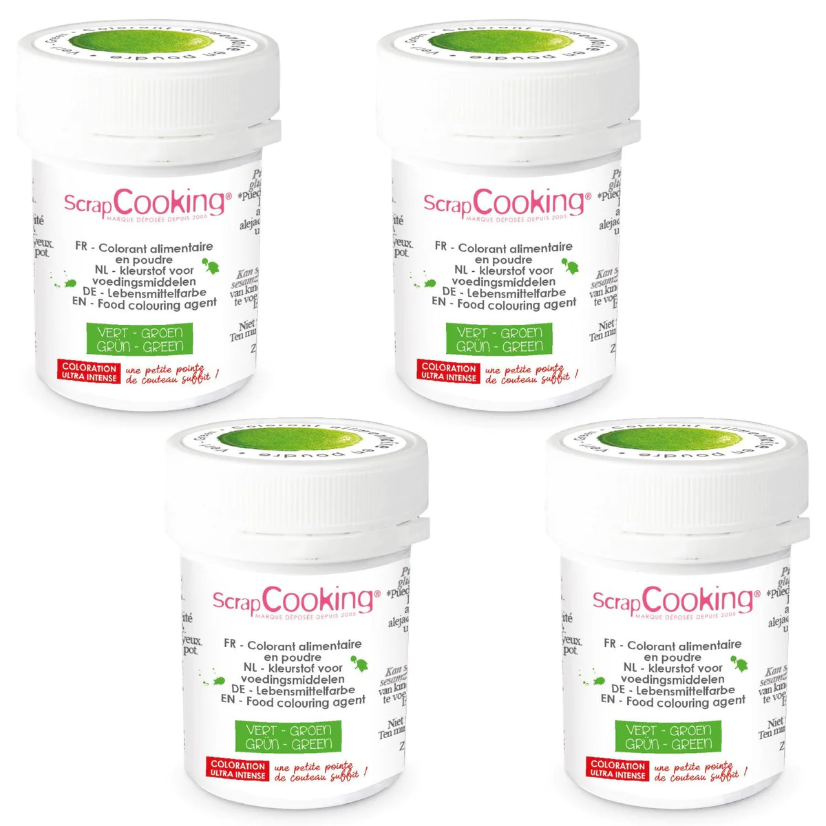 Colorant alimentaire en poudre vert 20 g Scrapcooking