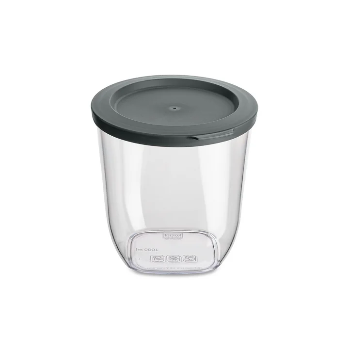 Koziol - CONNECT DRY Vorratsdose, 1 l, nature ash grey