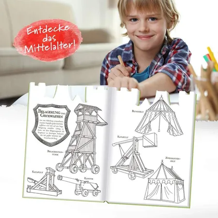 Trötsch Malbuch Ritter und Burgen Malbuch