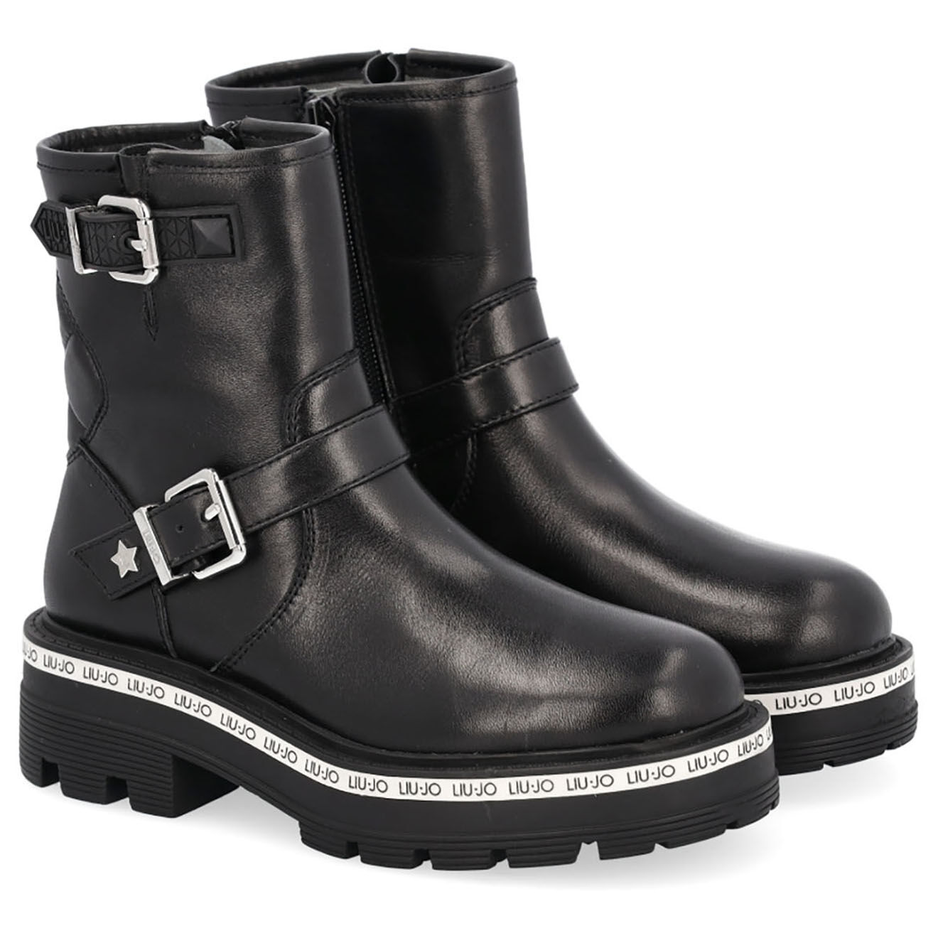 Liu-Jo Boots en Cuir Tailor noires