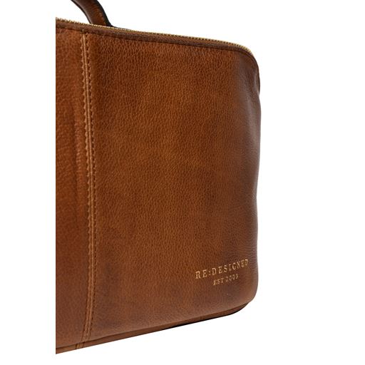 Re:Designed Halima Toilettaske, Walnut/Gold