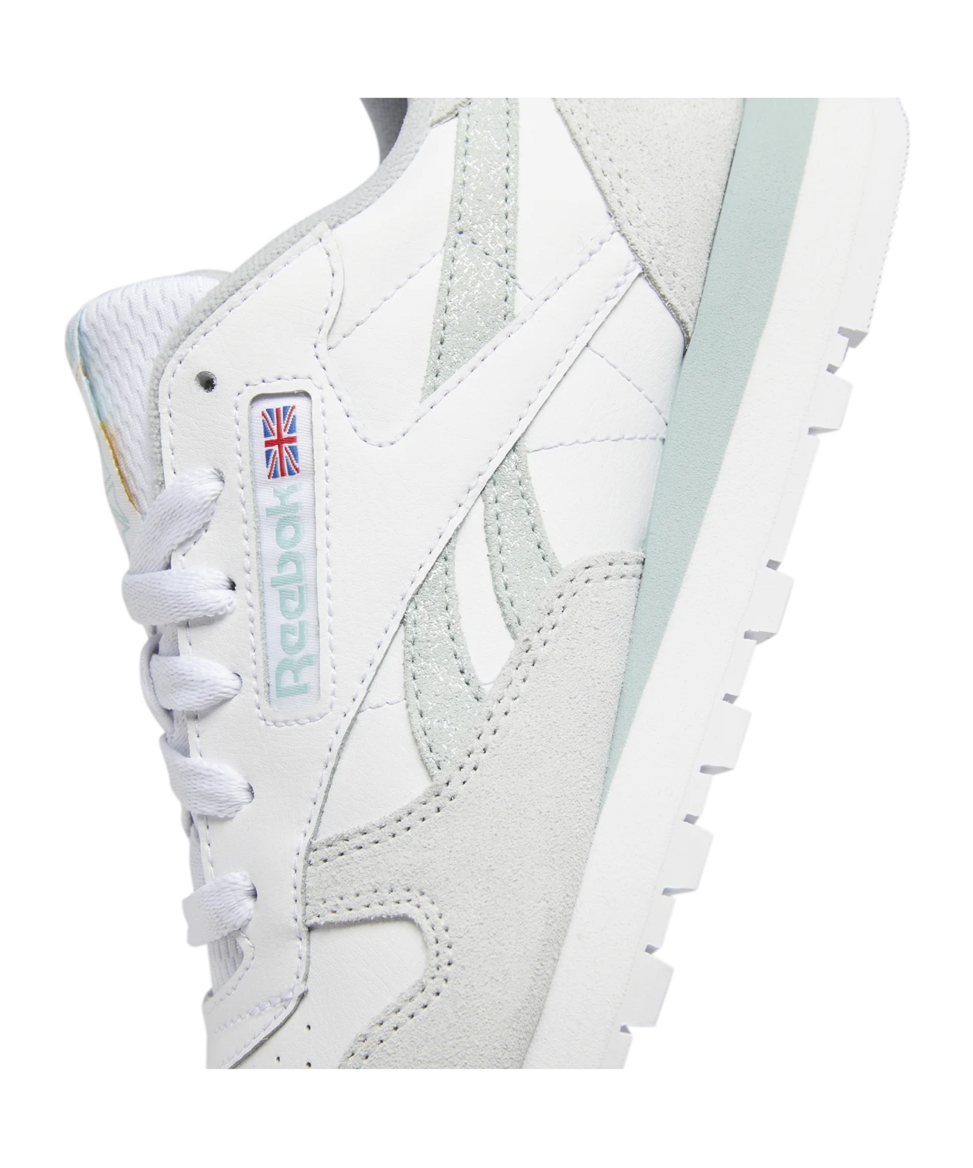 Reebok Classic Leather Damen Weiss Grau
