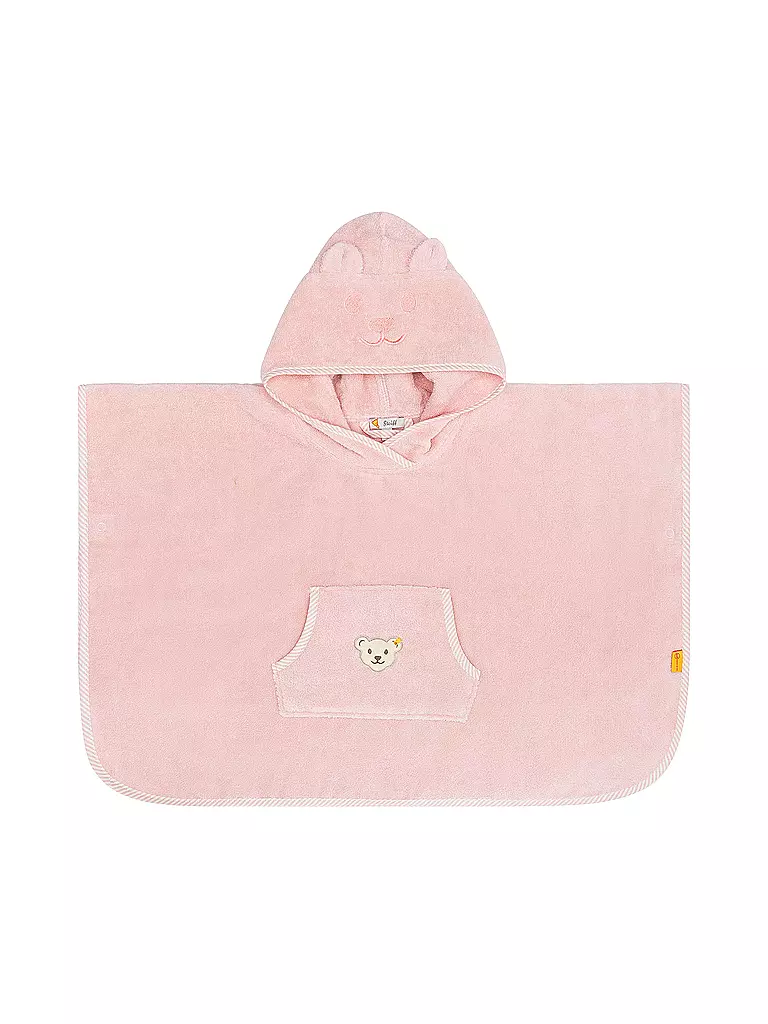 STEIFF Baby Bade Poncho  rosa