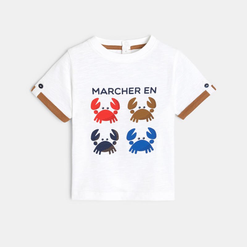 T-shirt crabes marron bébé garçon Marron