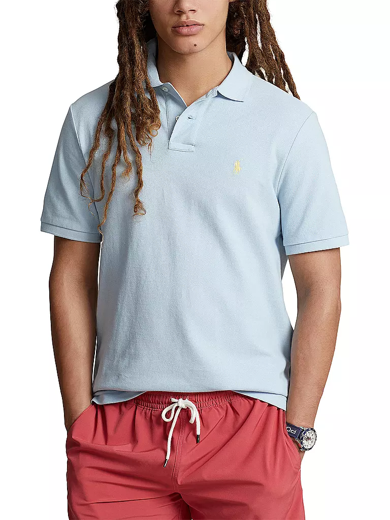 POLO RALPH LAUREN Poloshirt Custom Slim Fit hellblau