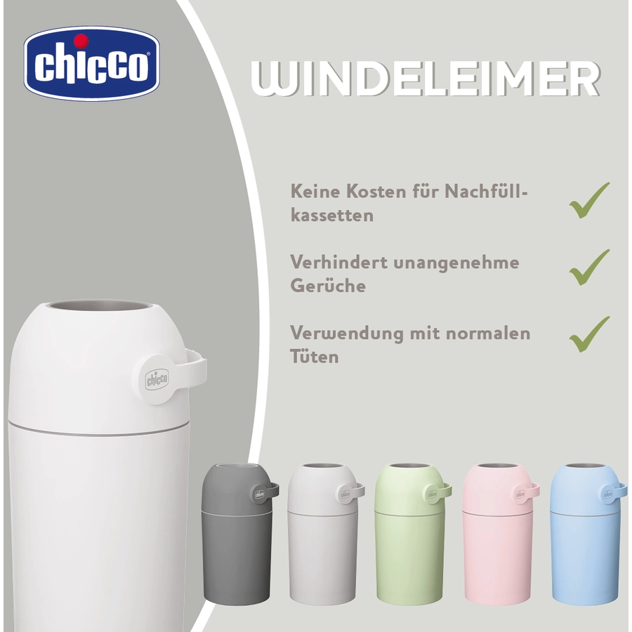 chicco Windeleimer Odour Off in grau