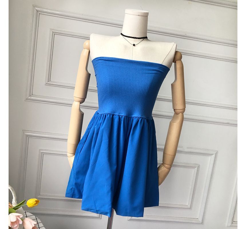Iasia - Strapless romper met wijde pijpen