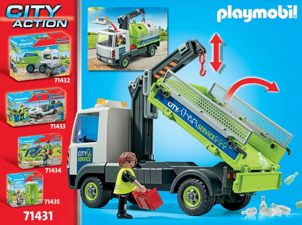 CAMION-GRUE DE RECYCLAGE DE VERRE - 71431