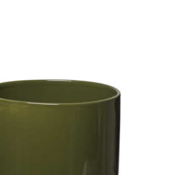 Keramieken bloempot groen 29,5x29,5x45,5cm