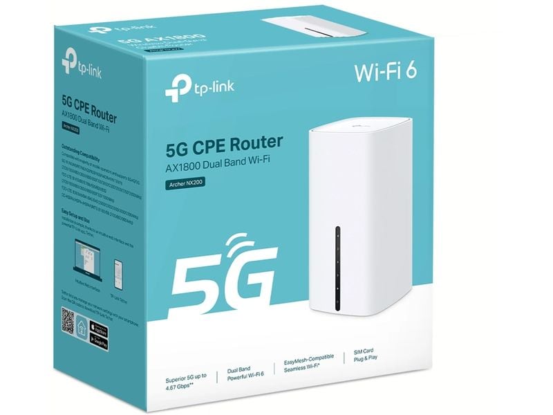 TP-Link Dual-Band WiFi Router Archer NX200 5G AX1800 Drahtloser Dual-Band Gigabit Router