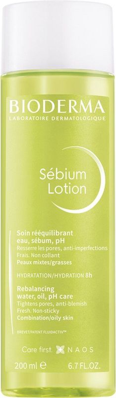 Bioderma - Sébium Lotion - Gezichtslotion - 200 ml - Voor Gemengde en Vette Huid
