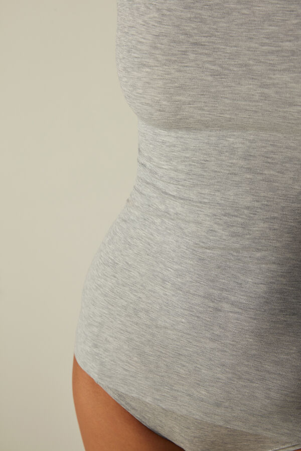 Regata Supima®, gola redonda, sem bainha