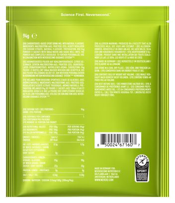 Boisson énergétique Neversecond C90 High Carb Drink Mix Agrumes - 94g