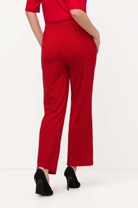 7/8-Jerseyhose, schmales, ausgestelltes Bein, Elastikbund