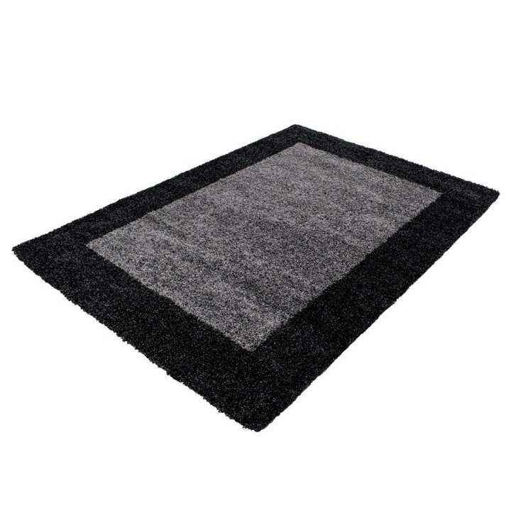 Hoogpolig vloerkleed - Edge Zwart