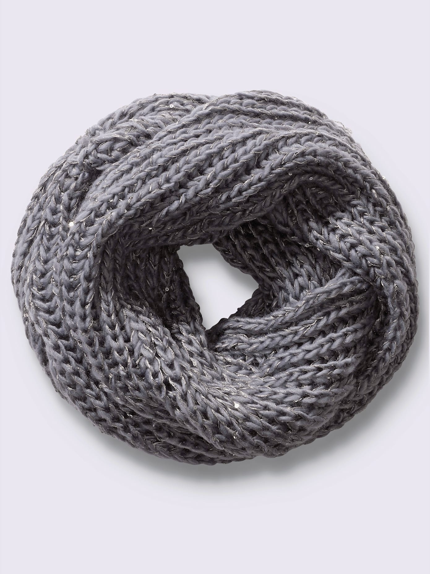 Écharpe tube grosse maille douce