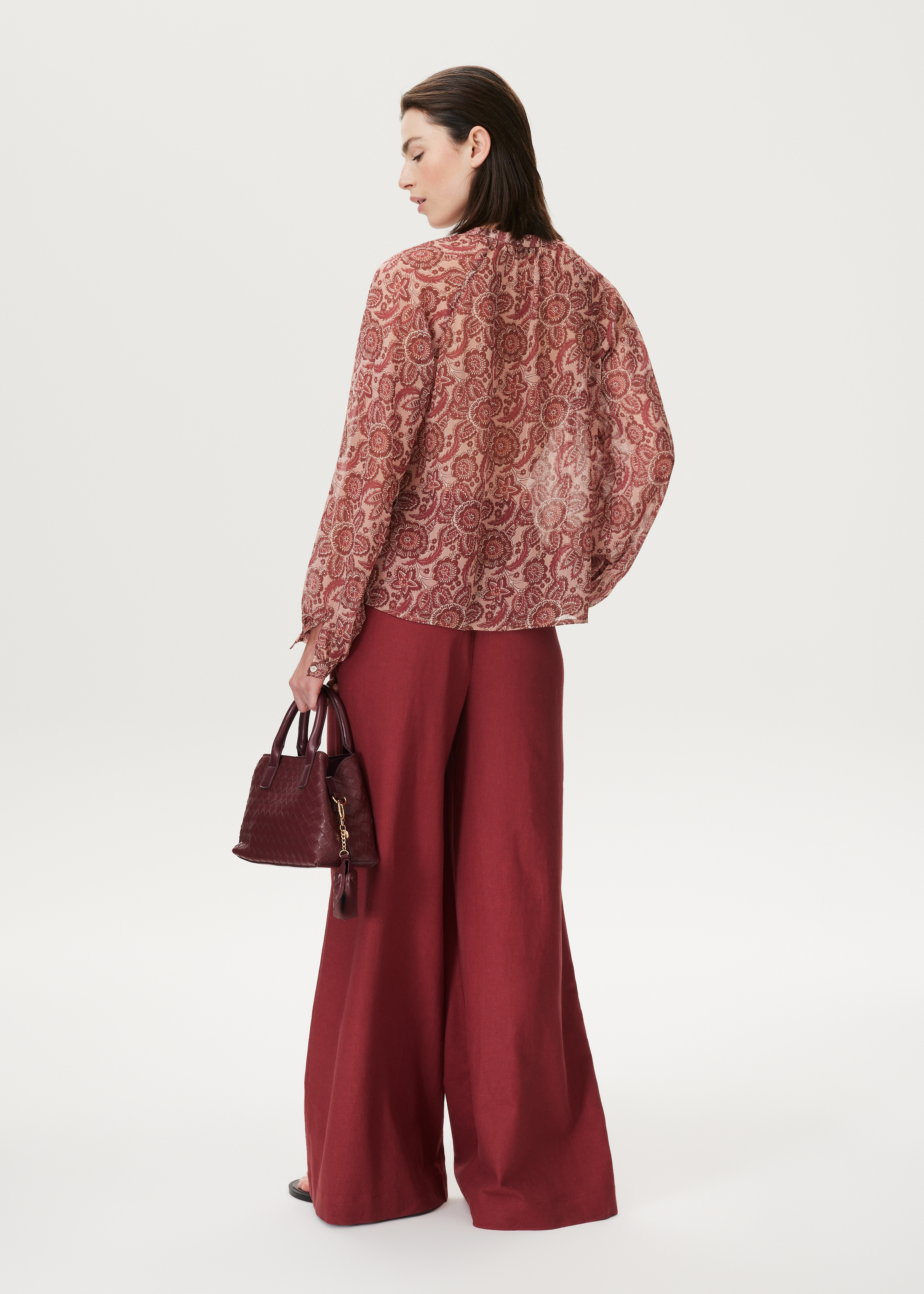 Blouse met bloemenprint