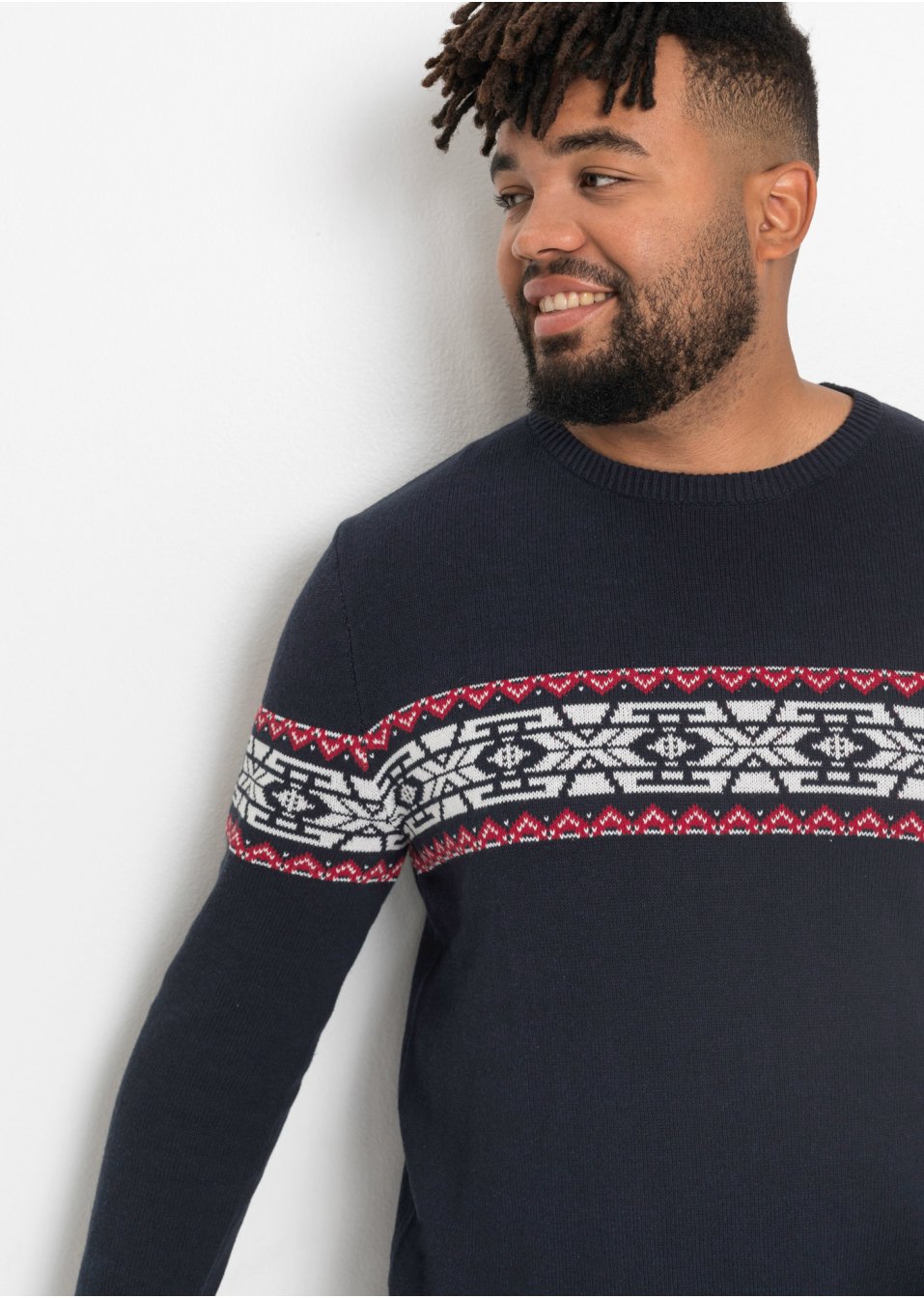 Pull norvégien en matières recyclées coupe confort