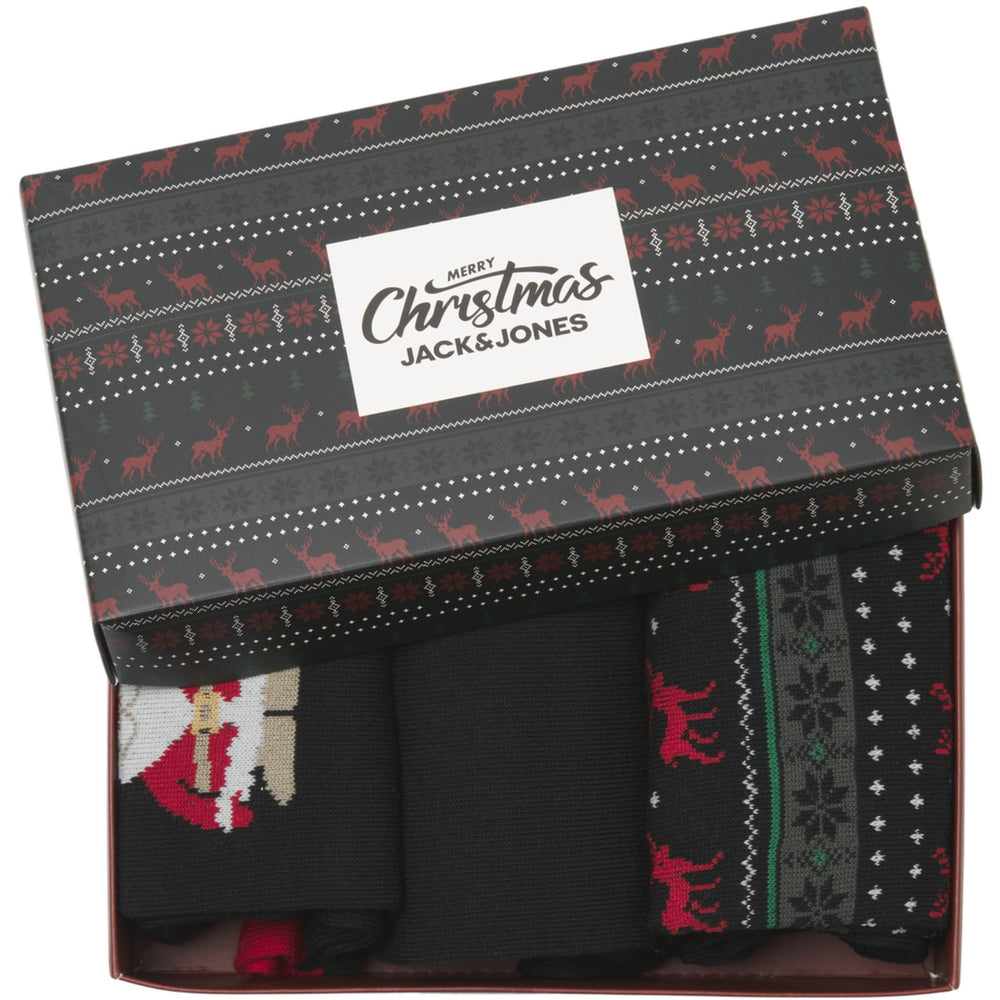 Køb Jack & Jones Junior Black Jacxmas Rensdyr Strømper Giftbox Jnr