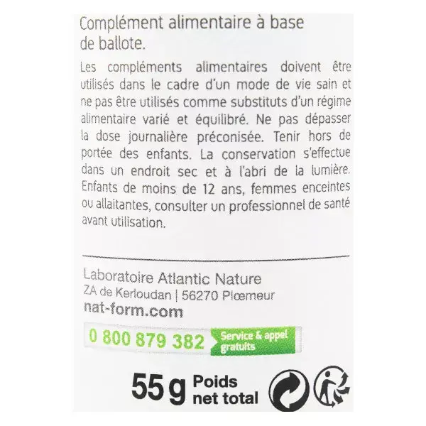 Nat & Form Original Ballote 200 cápsulas