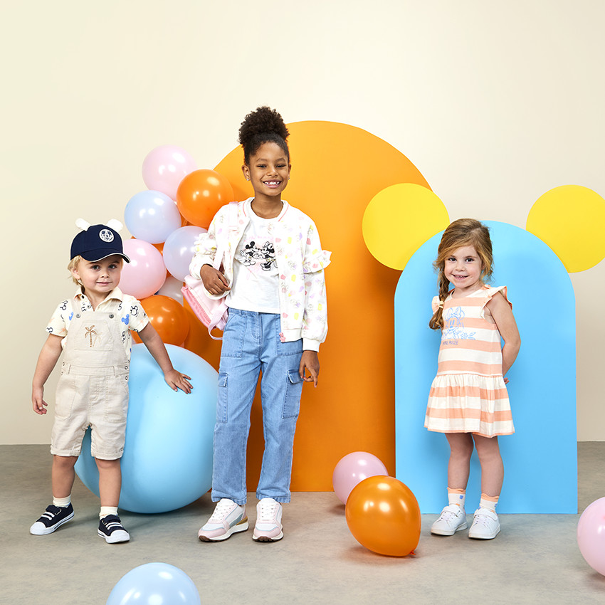 Salopette courte broderie palmiers pour bébé garçon