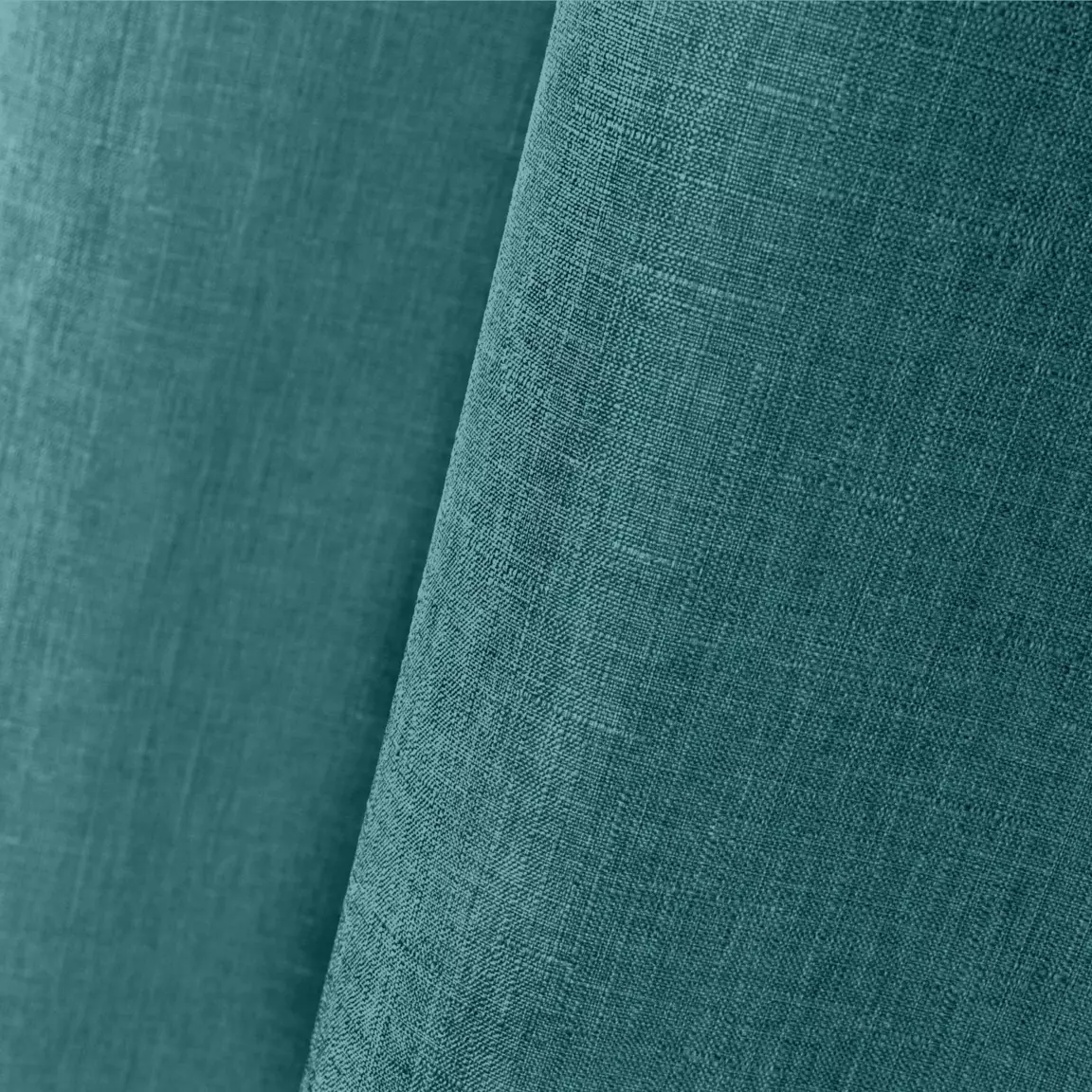 Rideau oeillets (140 x H260 cm) Béa Bleu canard