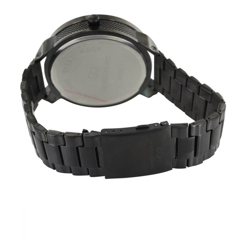 Coffret montre Homme GIORGIO bracelet Acier Noir