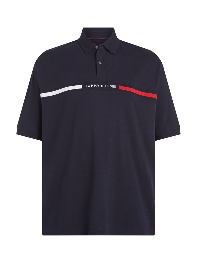 Tommy Hilfiger Big & Tall Poloshirt »BT-HILFIGER CHEST INSERT REG -B« in Grossen Grössen, Logostickerei