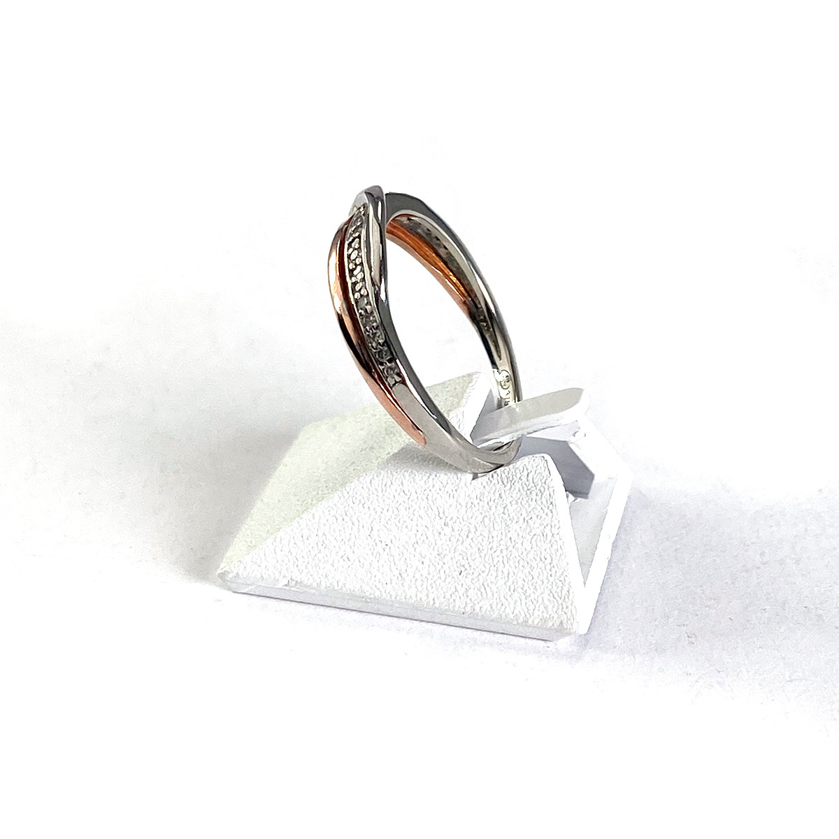 Bague d'occasion 2 ors 375 diamants