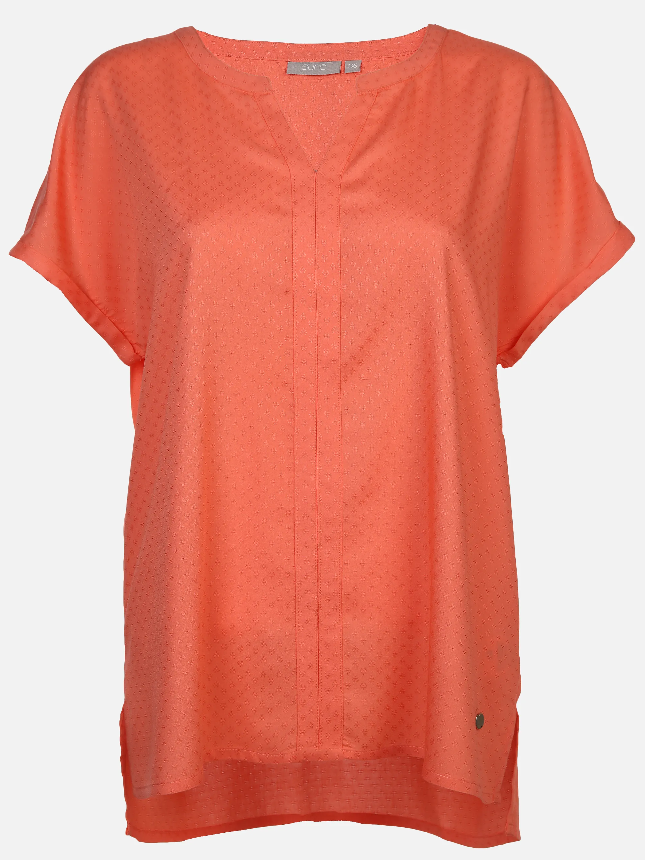 Damen Schlupfbluse mit zarter Musterung
