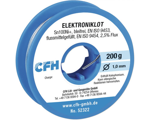 Elektronisch soldeer CFH EL 322 loodvrij 200g