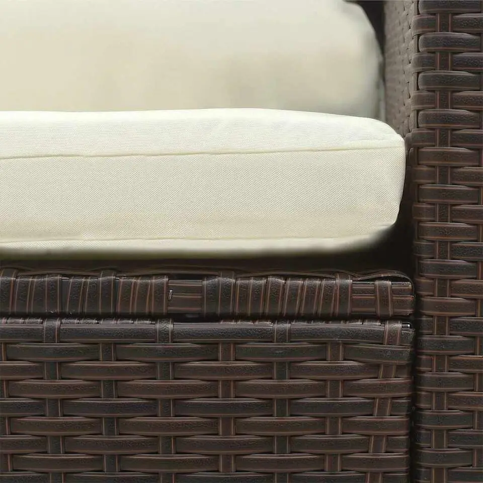 vidaXL - Loungeset - Bruin - Poly rattan