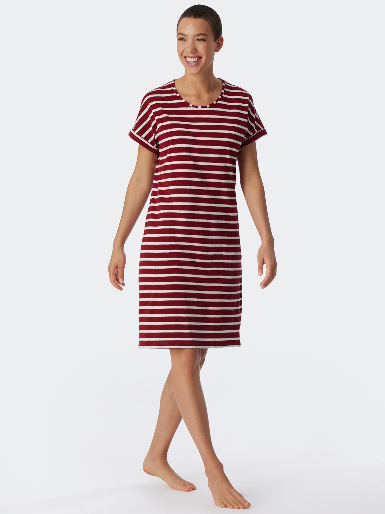 Schiesser Damen Nachthemd Essential Stripes