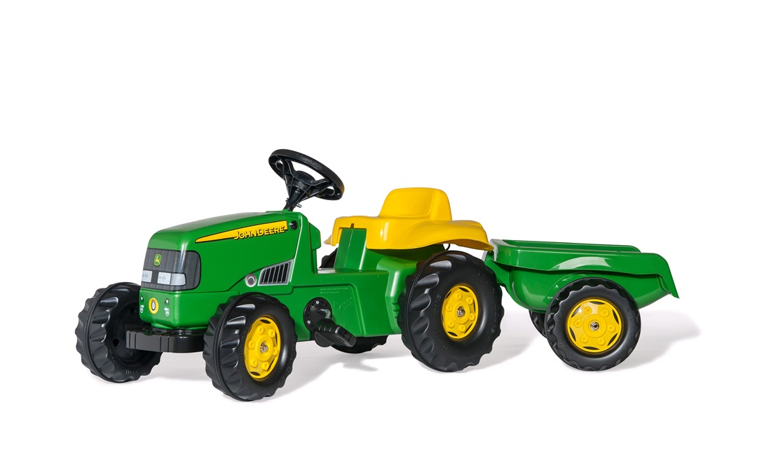 John Deere børnetraktor med anhænger