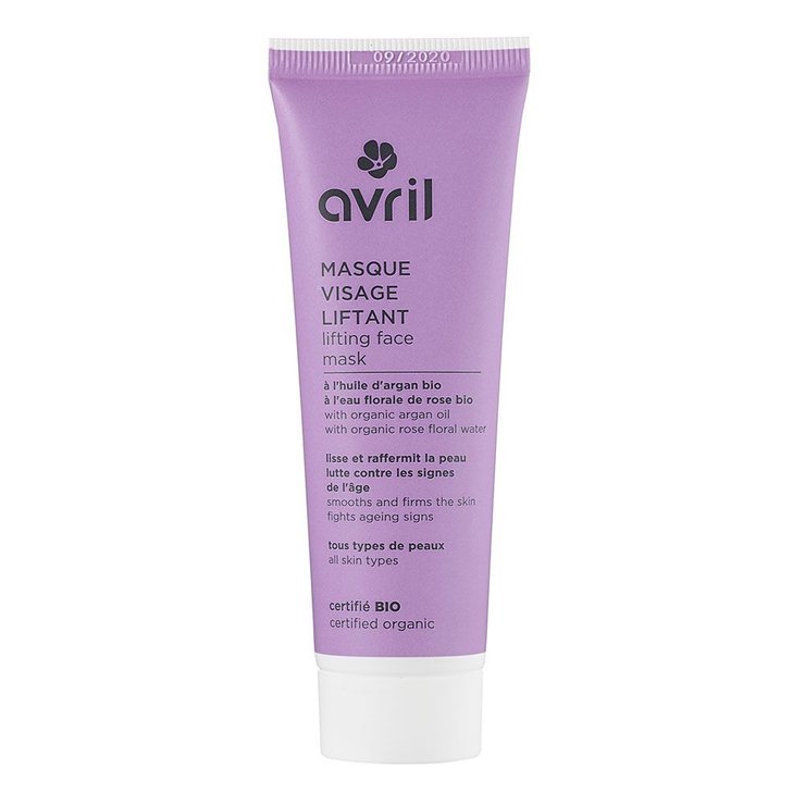 Masque liftant a l'huile d'argan et eau florale de rose bio 50ml Avril