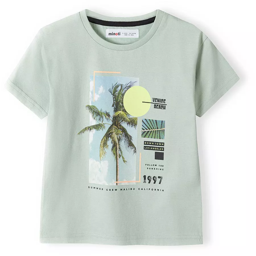 MINOTI 3er-Pack T-Shirts MintgrünGrauWeiß