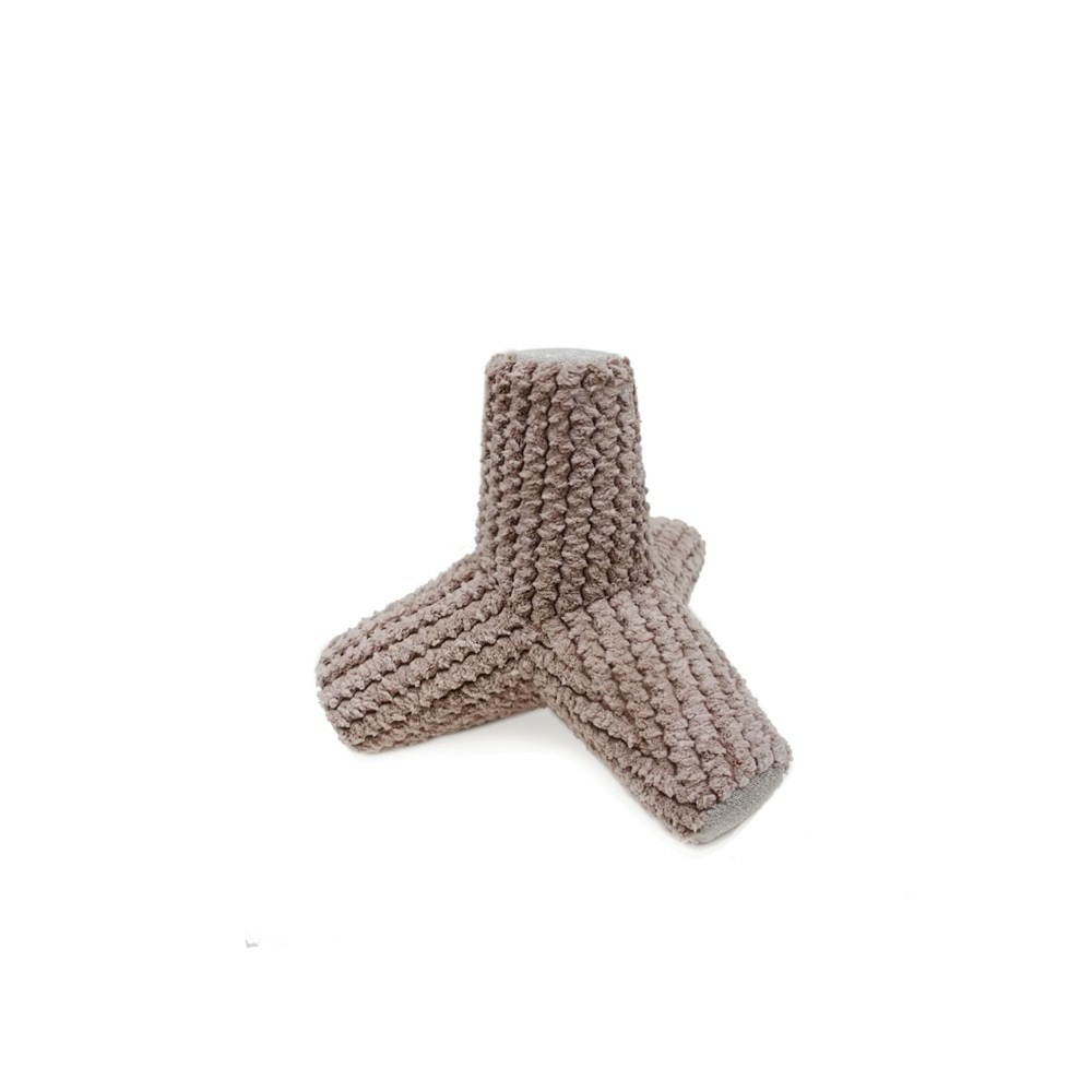 Breuuer - jouet pour chien avec couineurs, forme tétrapode, taupe, 14x14x14cm