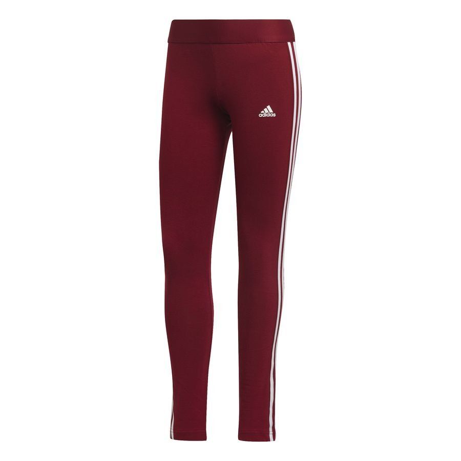 adidas Leggings 3-Stripes - Bordeaux/Blanc Femme