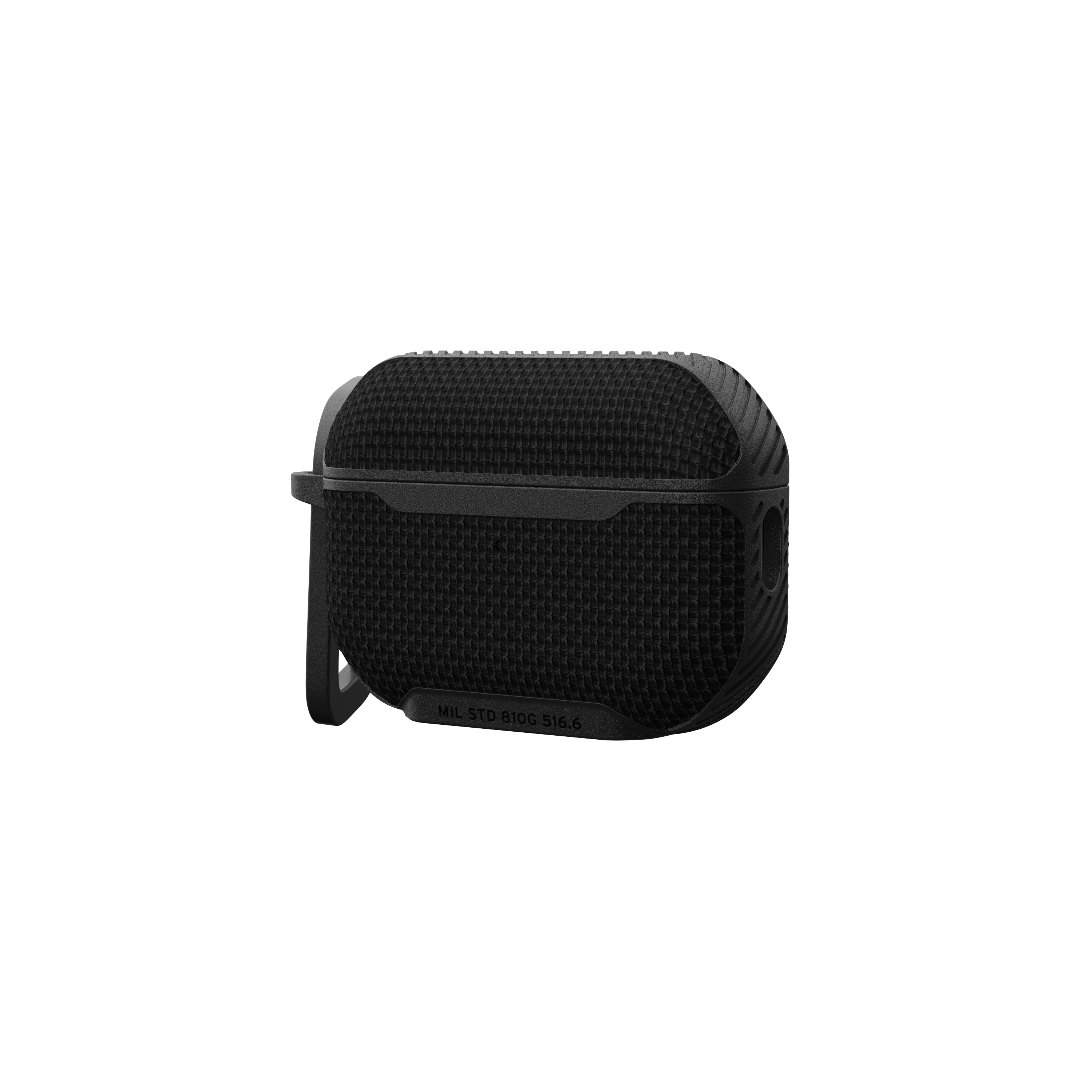 AirPods Pro 2 / AirPods Pro Nylon Schutzhülle mit Karabinerhaken Metropolis (104125114040) - Schwarz
