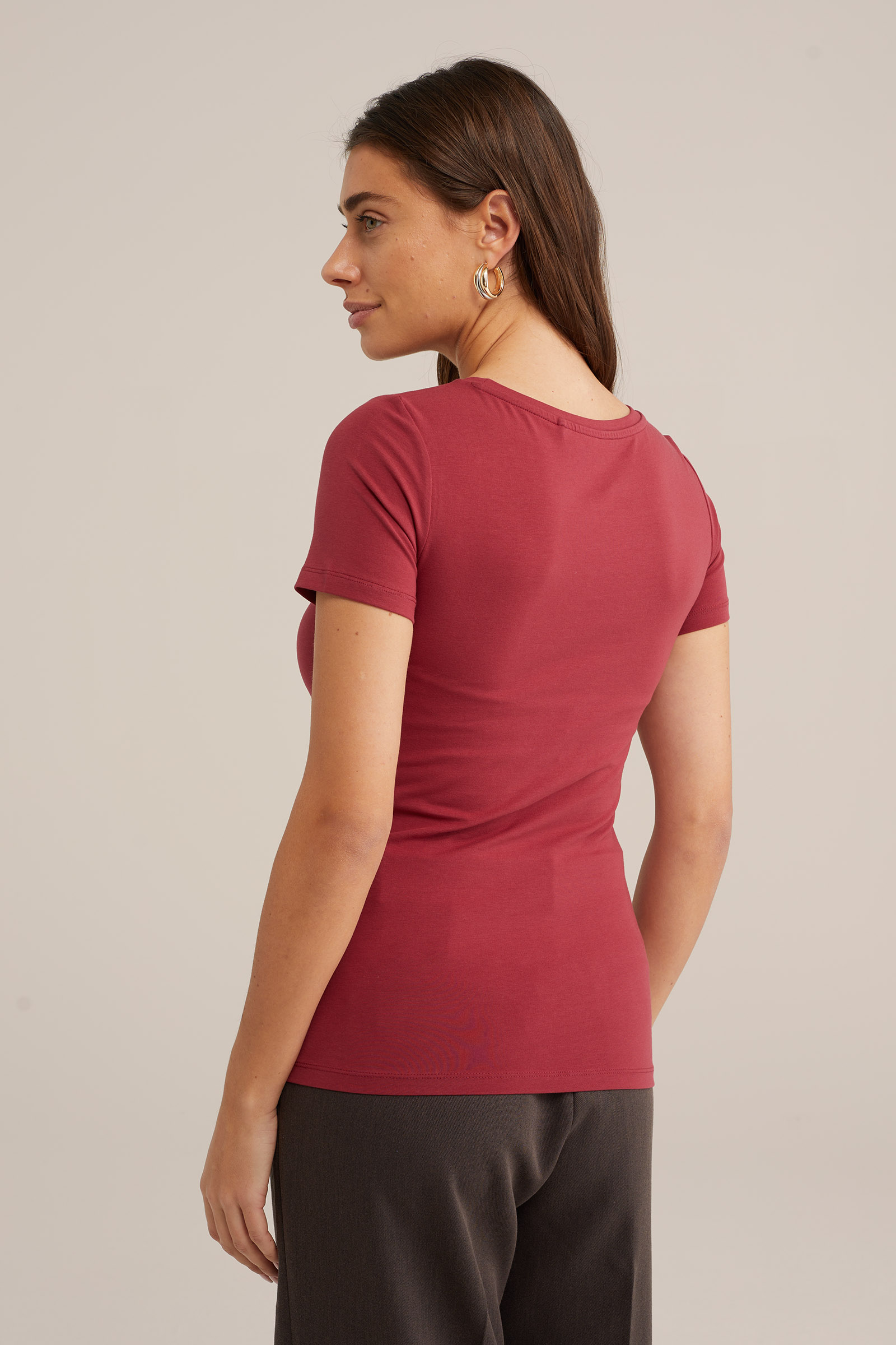 T-shirt WE Fashion Rood